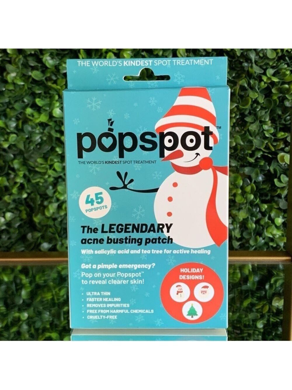 POPSPOT Super Invisible Pimple Patches | NEW | 45 Pack Holiday Design | Popmask
